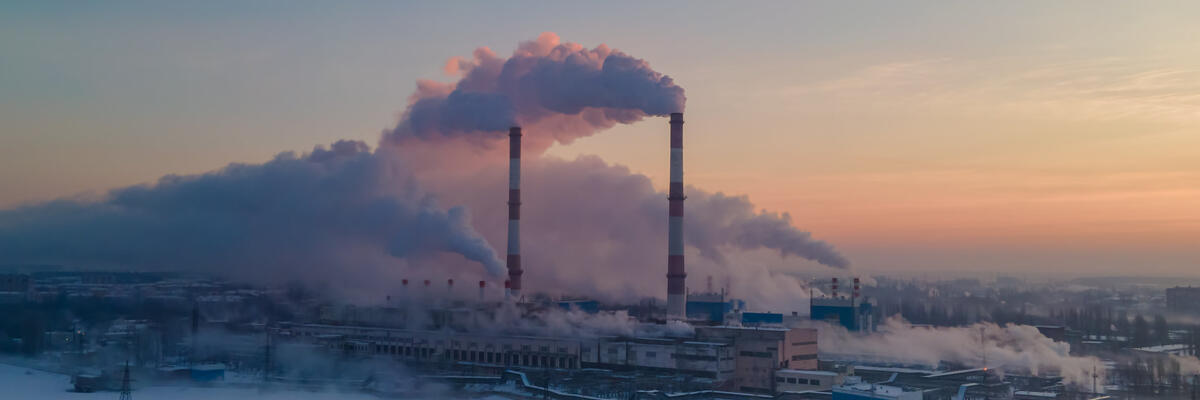 Smoke coming from many stacks